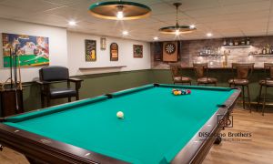 Basement remodel: Billiards & Brews: An English Pub Style Basement