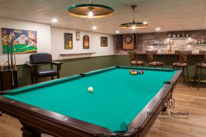 Basement remodel: Billiards & Brews: An English Pub Style Basement