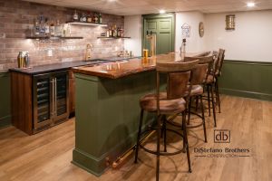 Basement remodel: Billiards & Brews: An English Pub Style Basement