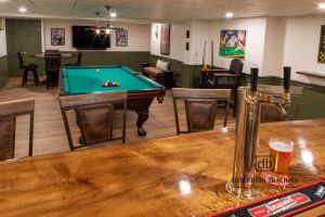 Basement remodel: Billiards & Brews: An English Pub Style Basement
