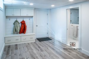 Coastal Comfort & Custom Gym Basement Remodel