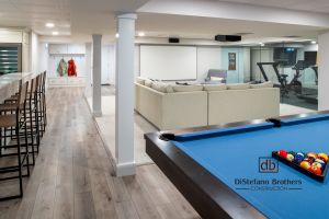 Coastal Comfort & Custom Gym Basement Remodel