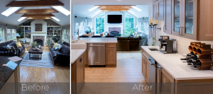 Lincoln Living Interior and Exterior Remodel Before and After