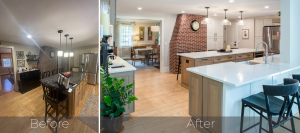 Lincoln Living Interior and Exterior Remodel Before and After